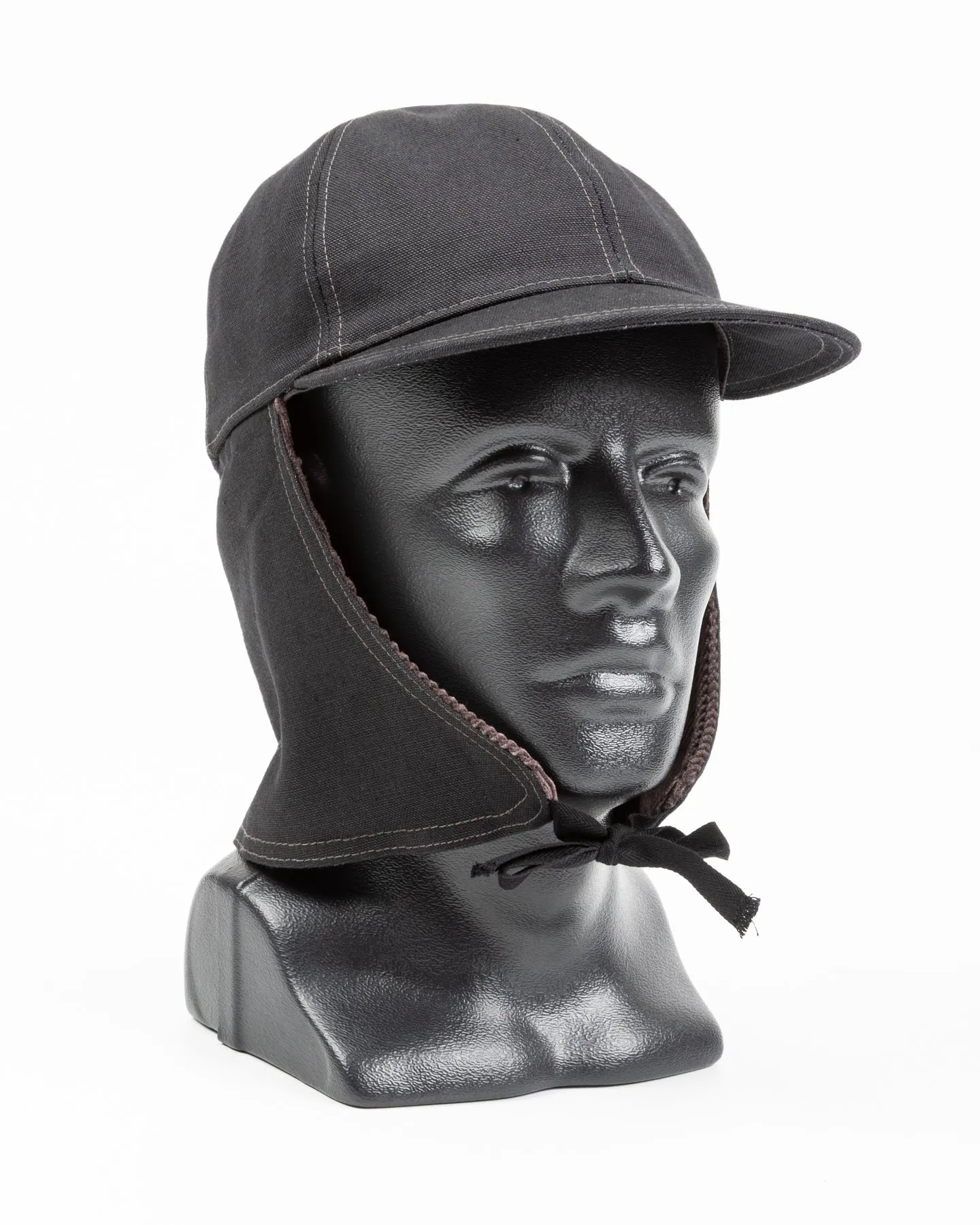 Buco Cotton Canvas Windproof Riding Cap - Black sold by Standard and Strange product image thumbnail 2