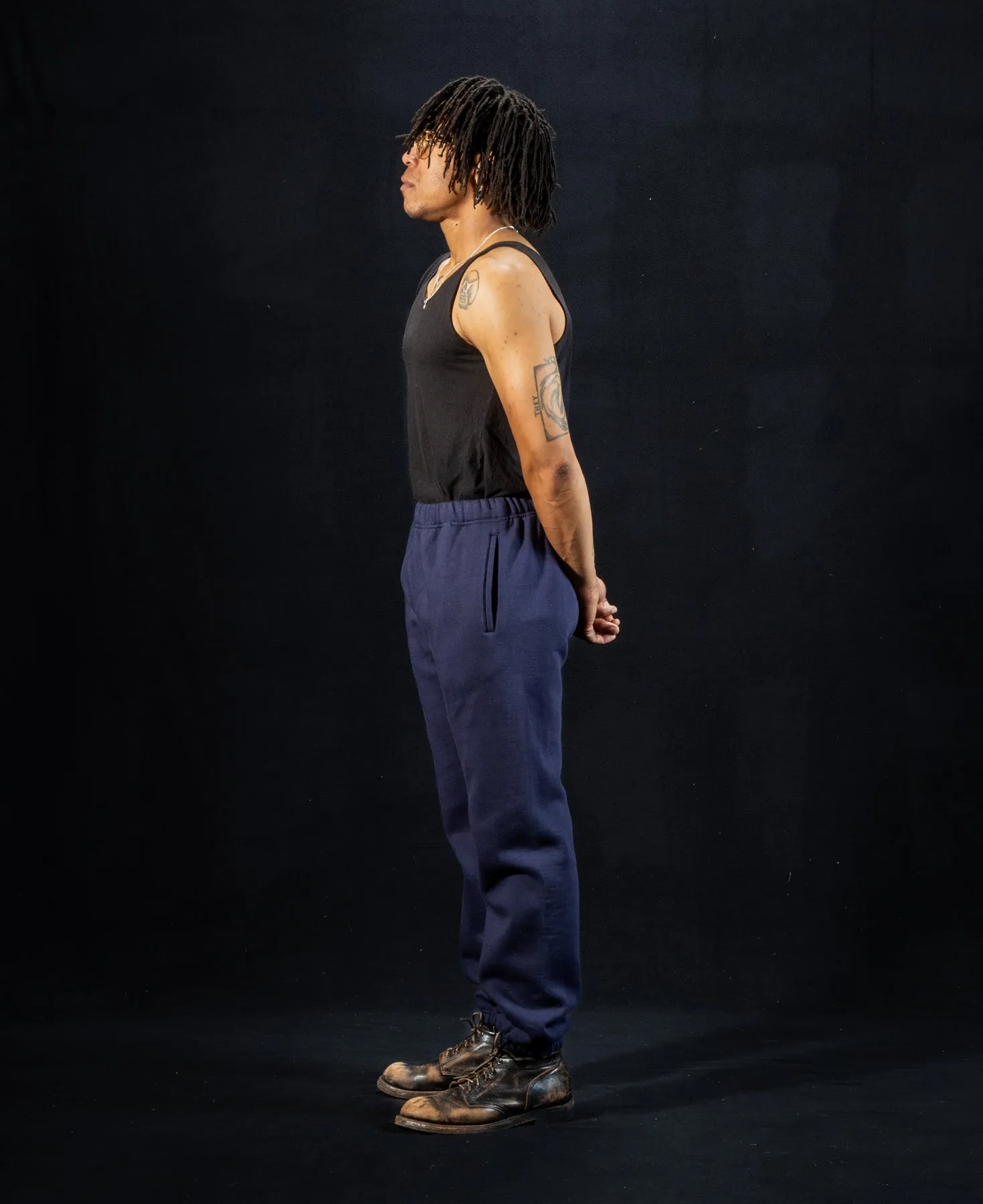 10 oz. Loopwheel Sweatpants - Navy sold by Standard and Strange product image thumbnail 4