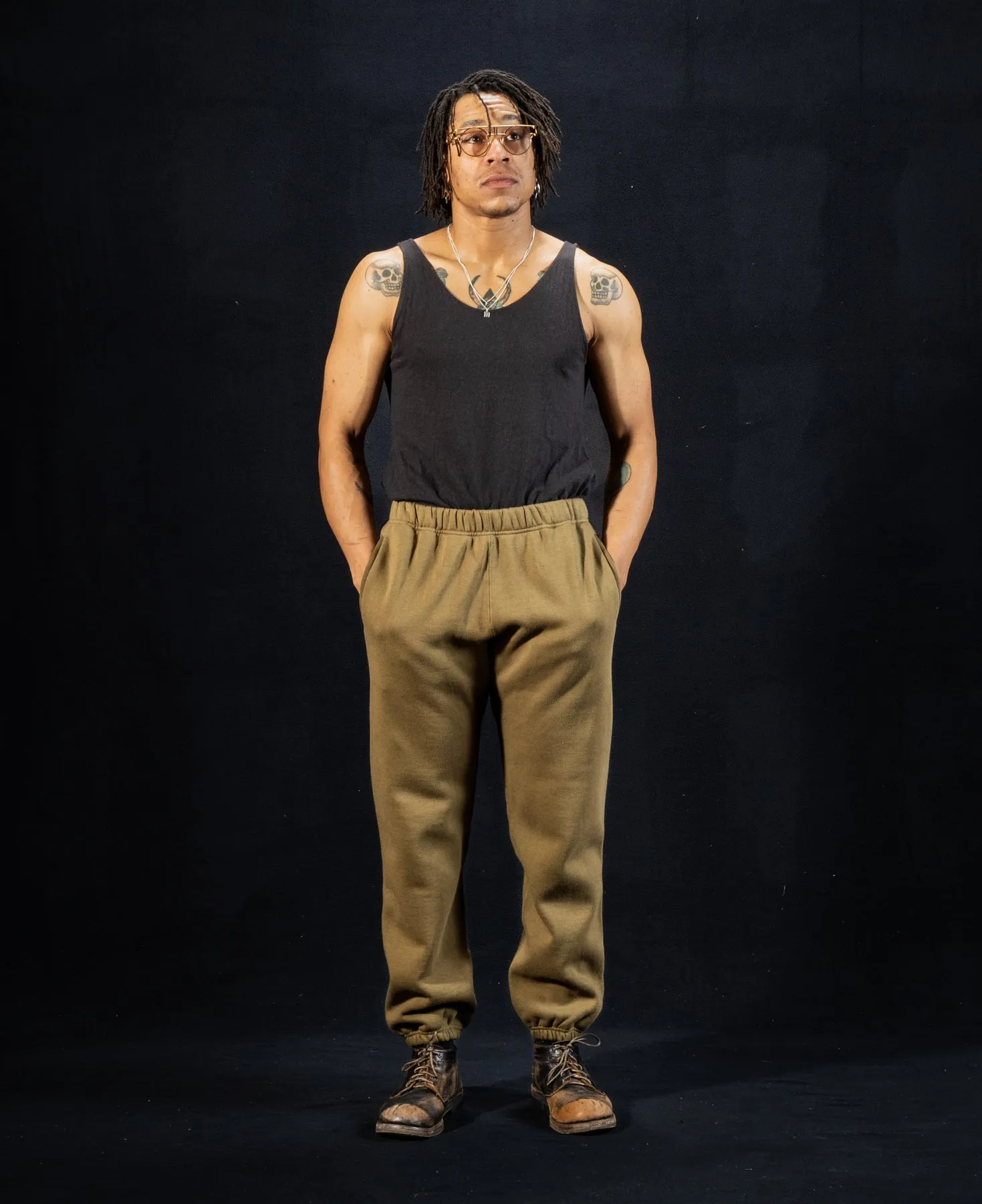 10 oz. Loopwheel Sweatpants - Olive sold by Standard and Strange product image thumbnail 3