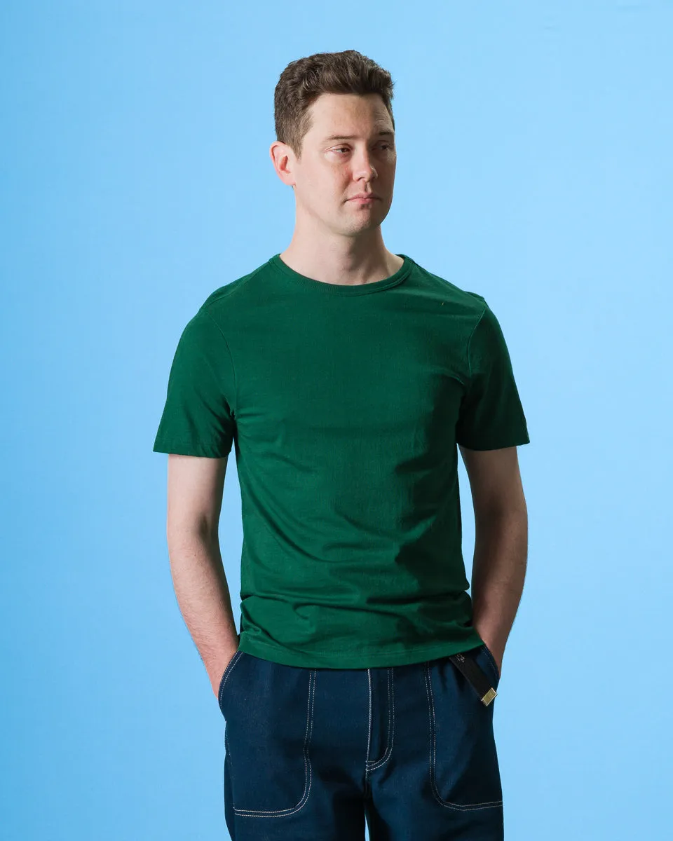 1950s Lightweight Loopwheeled Tee - Classic Green sold by Standard and Strange product image thumbnail 3