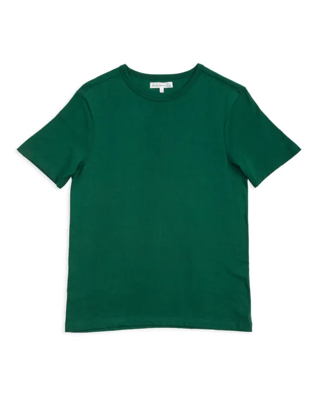 1950s Lightweight Loopwheeled Tee - Classic Green made by Merz B. Schwanen