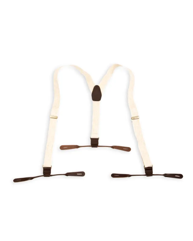 Suspenders - Beige made by Full Count