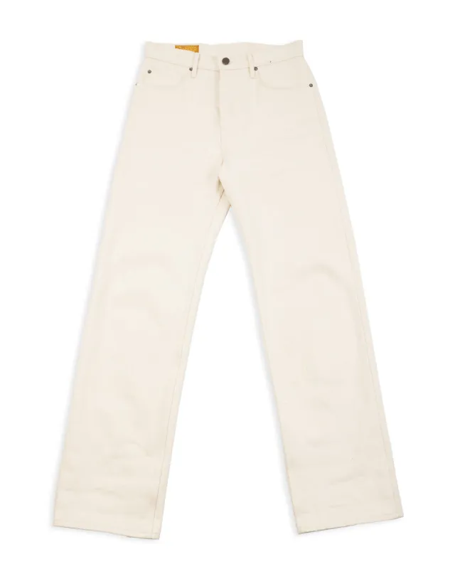 Modesto Straight Fit - 14oz Ecru Denim made by Freenote Cloth
