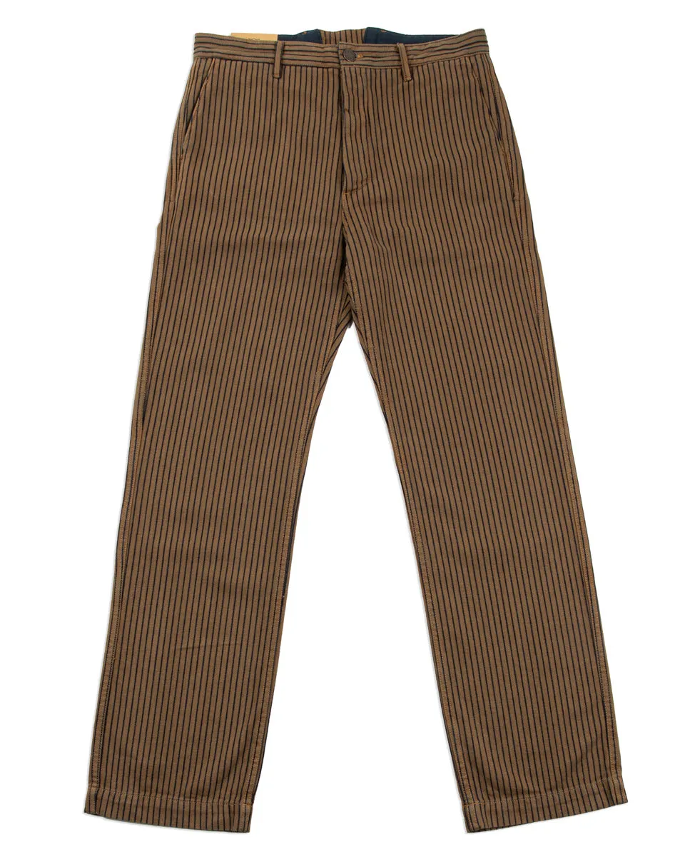 Western Pant - Brown Herringbone Dobby sold by Standard and Strange