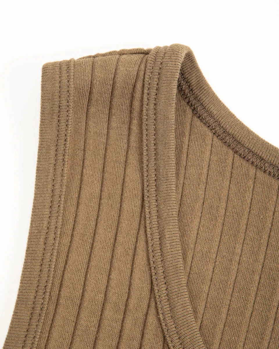 Ribbed Tank Top - Olive sold by Standard and Strange product image thumbnail 5