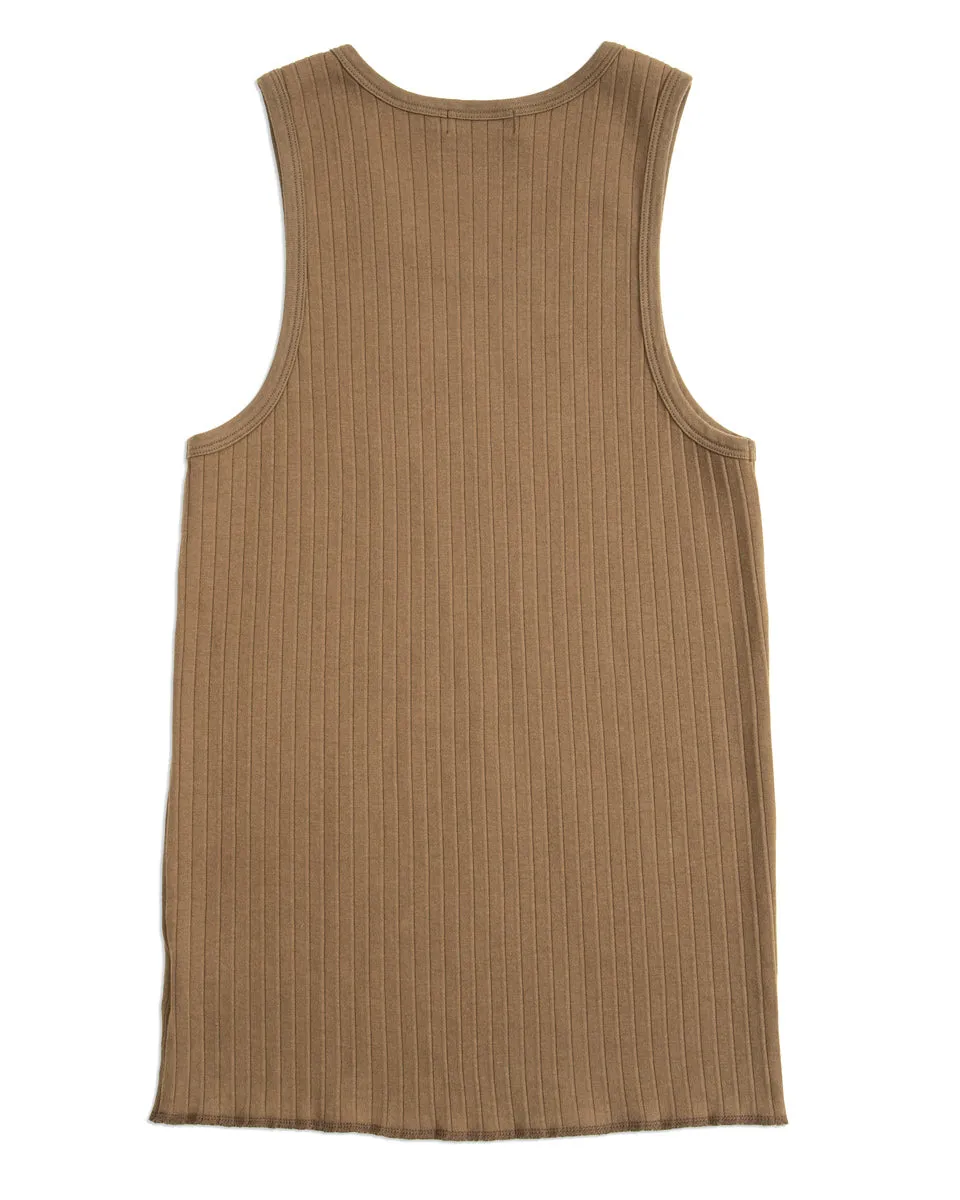 Ribbed Tank Top - Olive sold by Standard and Strange product image thumbnail 2