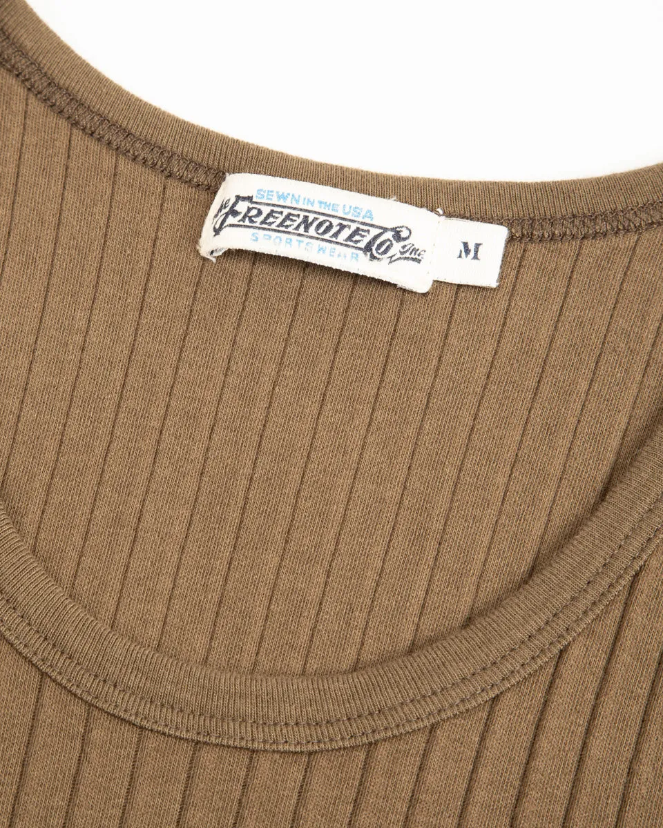 Ribbed Tank Top - Olive sold by Standard and Strange product image thumbnail 4