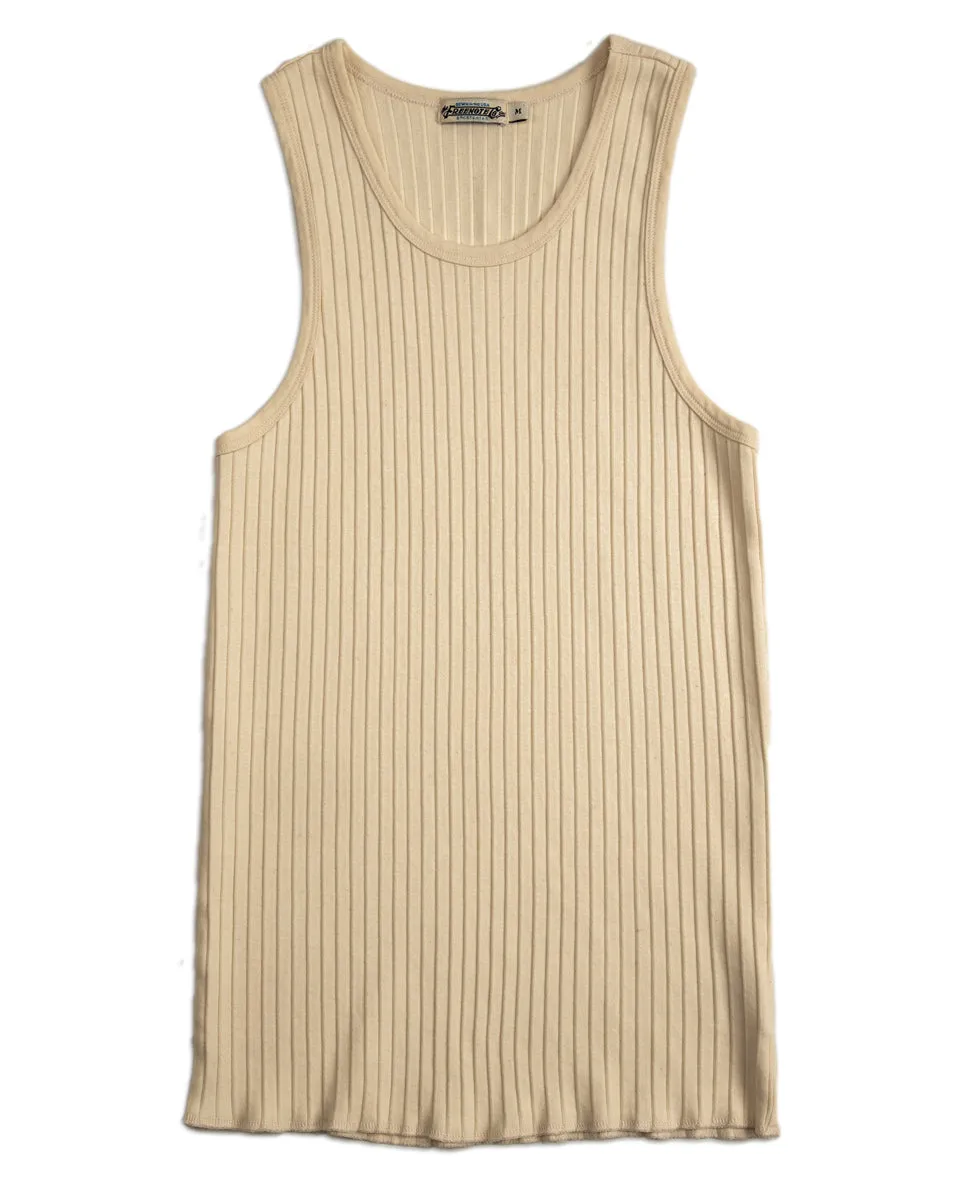 Ribbed Tank Top - Natural sold by Standard and Strange