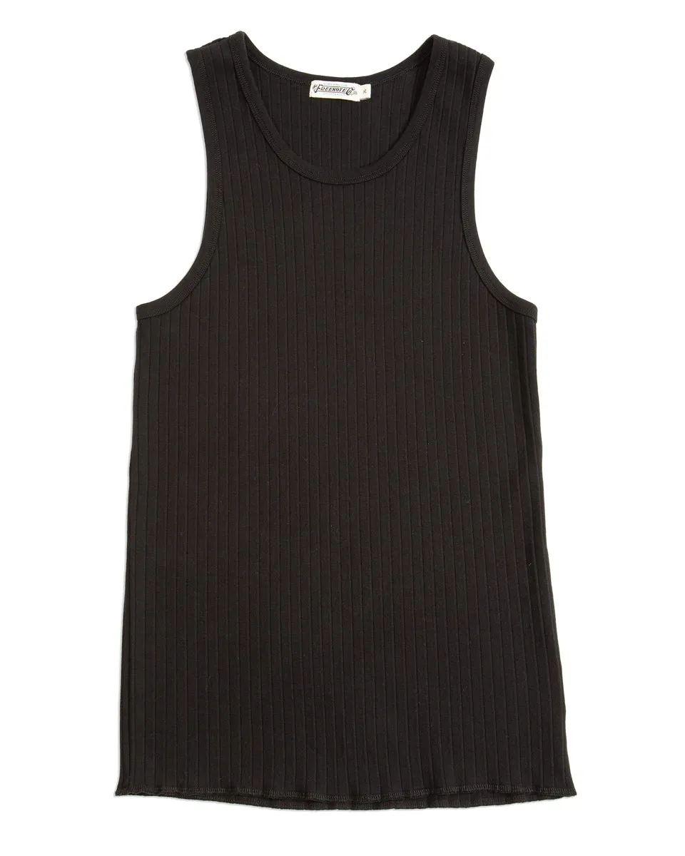 Ribbed Tank Top - Midnight sold by Standard and Strange