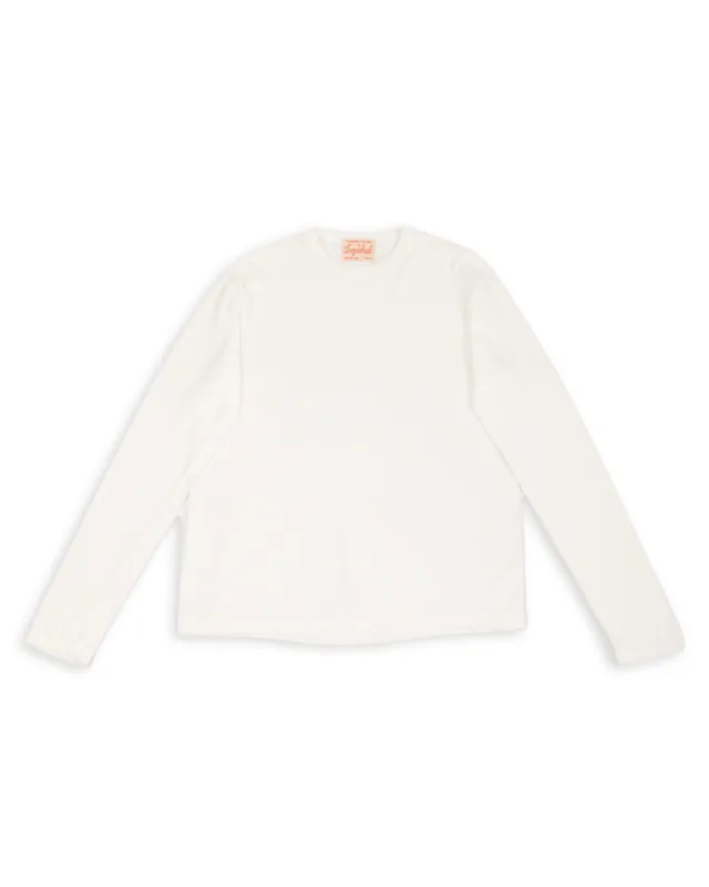 Wakayama Special Loopwheel L/S Tee - Cream made by Standard & Strange