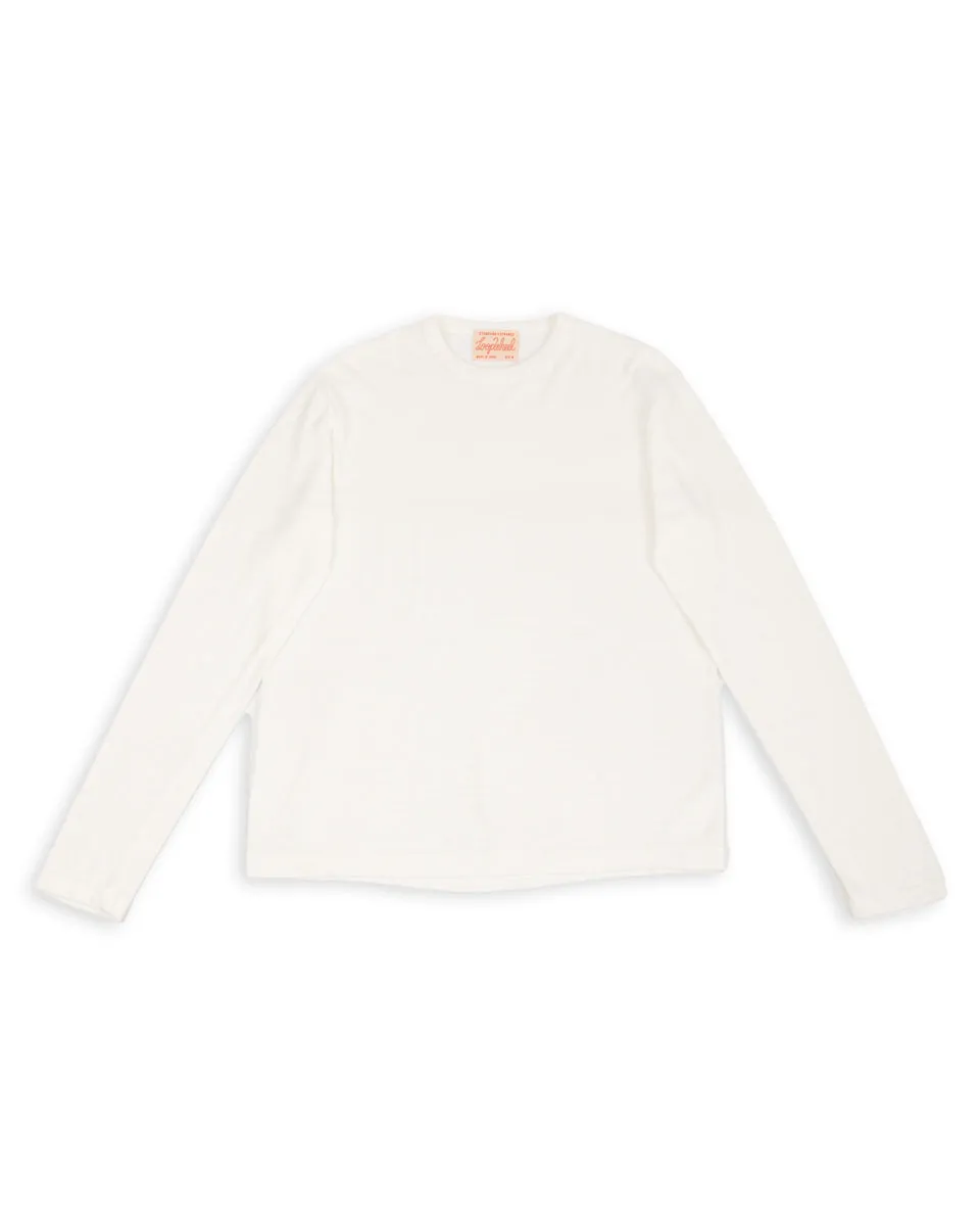 Wakayama Special Loopwheel L/S Tee - Cream sold by Standard and Strange