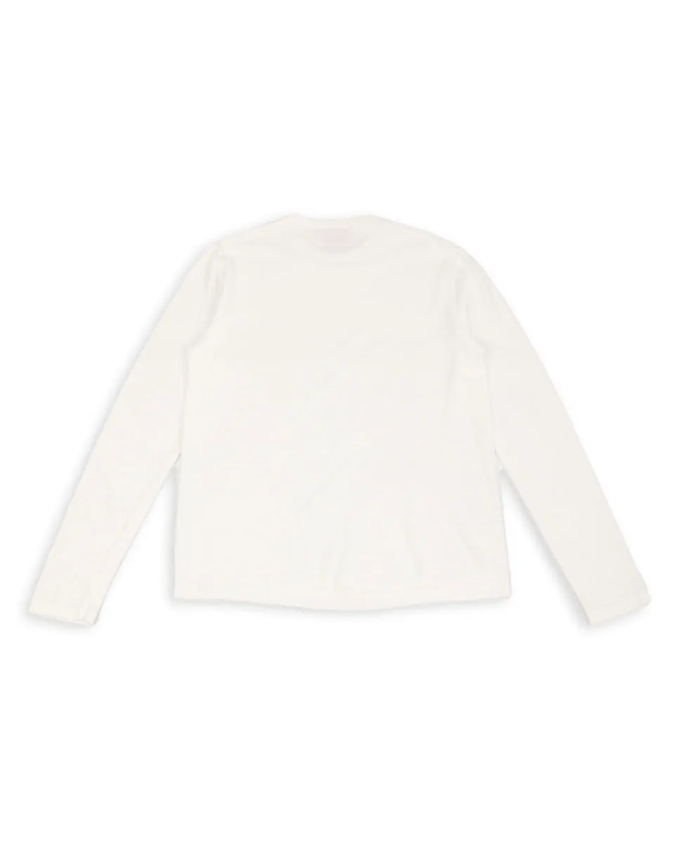 Wakayama Special Loopwheel L/S Tee - Cream sold by Standard and Strange product image thumbnail 2