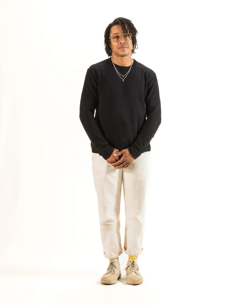 Wakayama Special Loopwheel L/S Tee - Black sold by Standard and Strange product image thumbnail 3