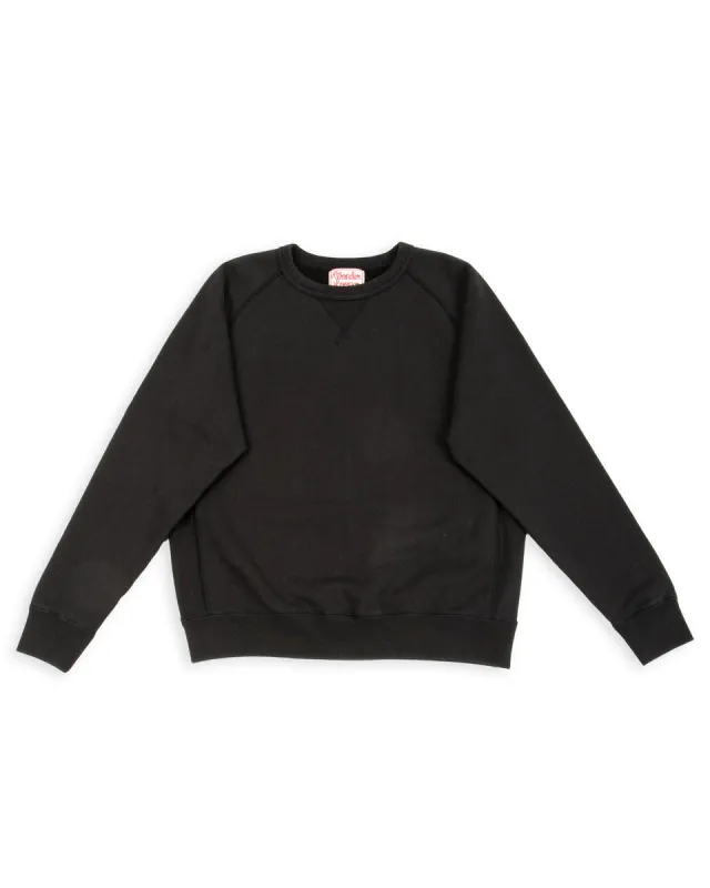 Super Looper French Terry Pullover Crewneck - Sumi Black made by Wonder Looper