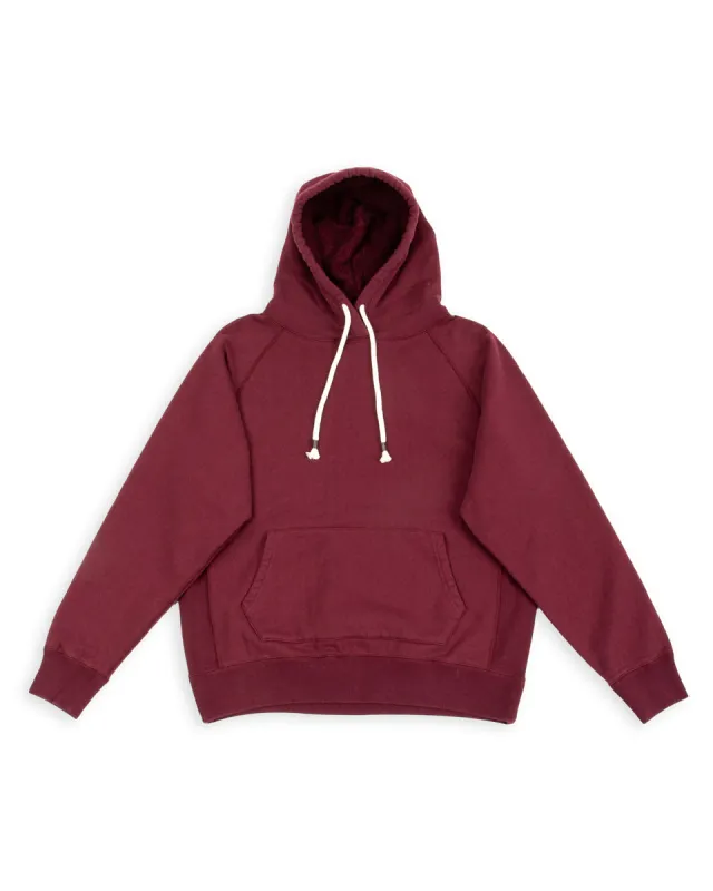Super Looper French Terry Pullover Hoodie - Burgundy made by Wonder Looper