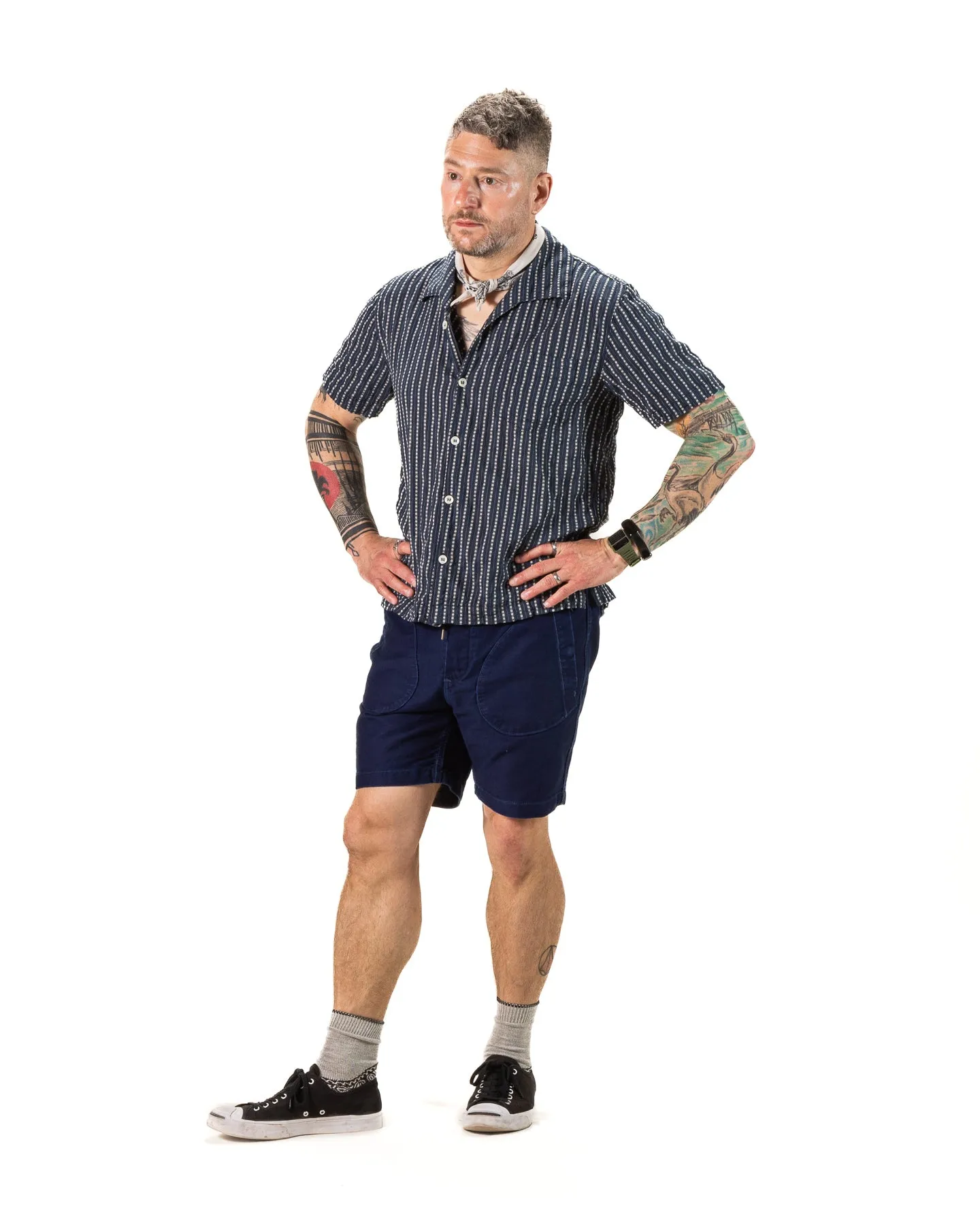 Cayucos S/S Shirt - Jacquard Navy sold by Standard and Strange product image thumbnail 4