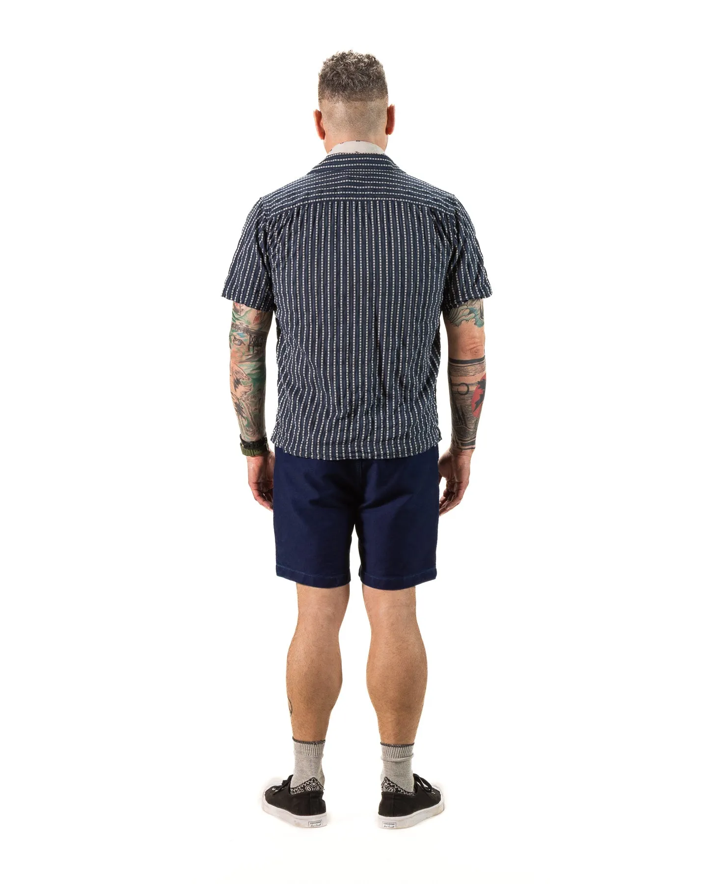 Cayucos S/S Shirt - Jacquard Navy sold by Standard and Strange product image thumbnail 5