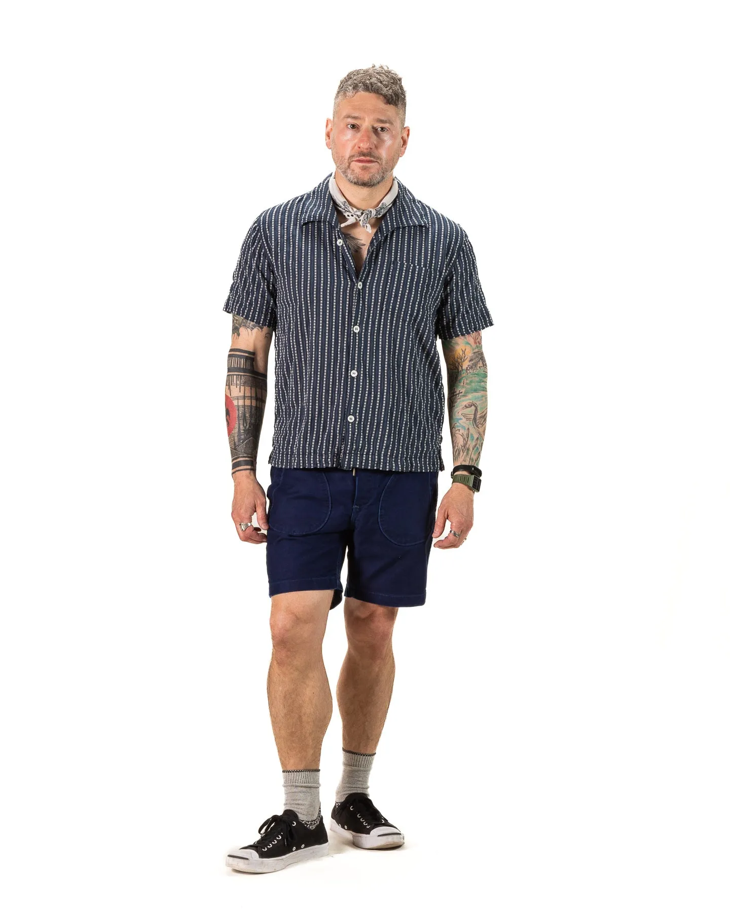 Cayucos S/S Shirt - Jacquard Navy sold by Standard and Strange product image thumbnail 3