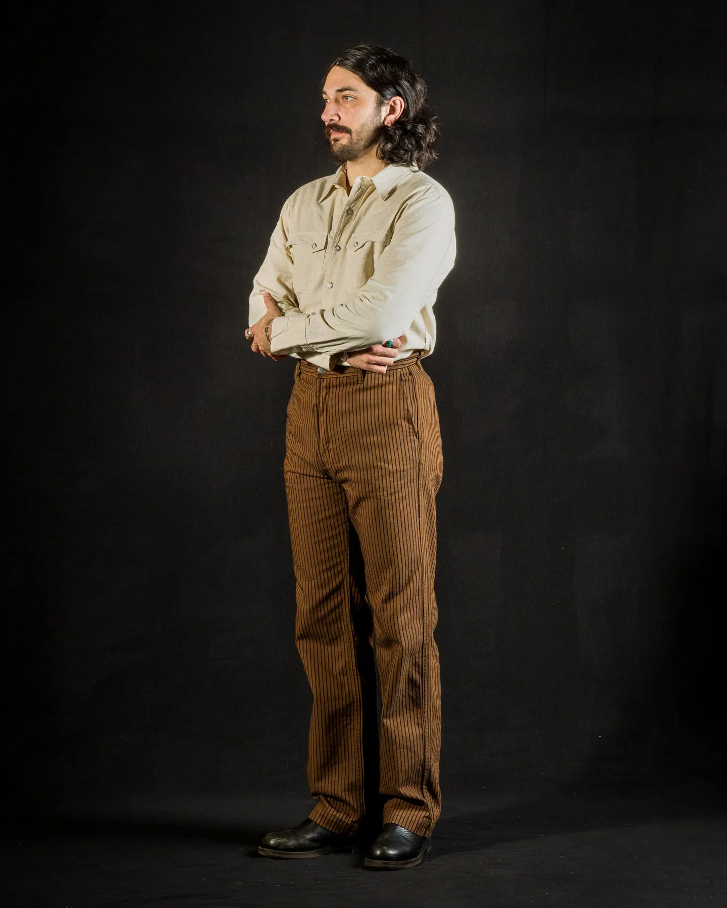 Calico Western Shirt - Sand sold by Standard and Strange product image thumbnail 4