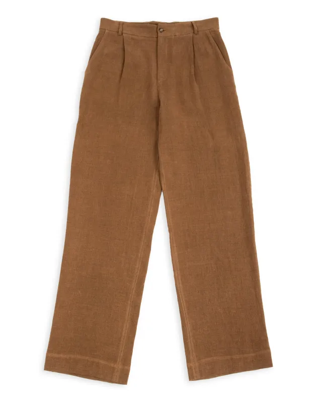 Grandad Trousers - Cinnamon Wool made by De Bonne Facture
