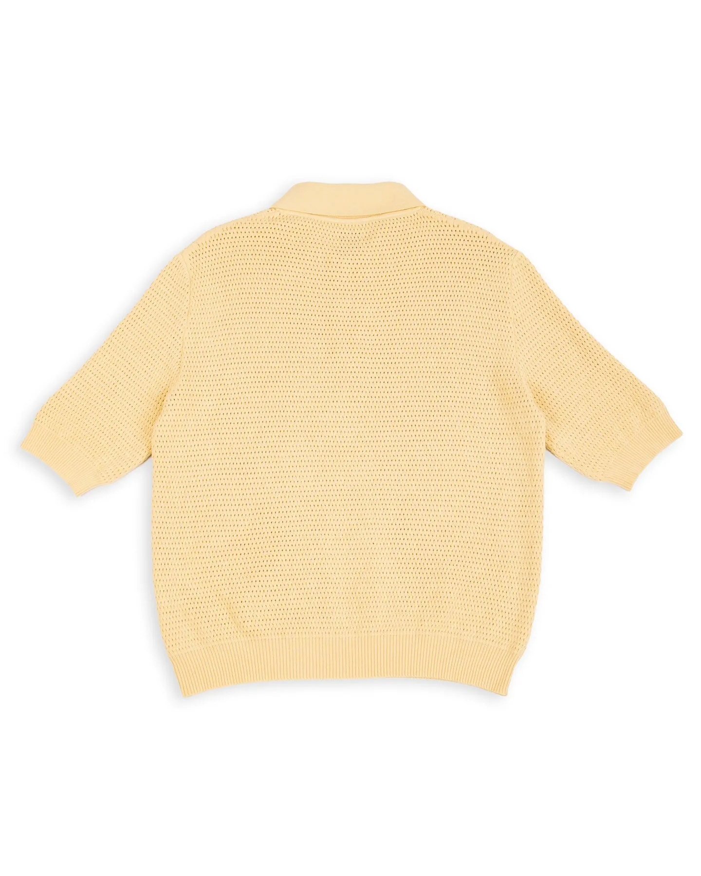Honeycomb Knitted Polo - Butter Yellow sold by Standard and Strange product image thumbnail 2