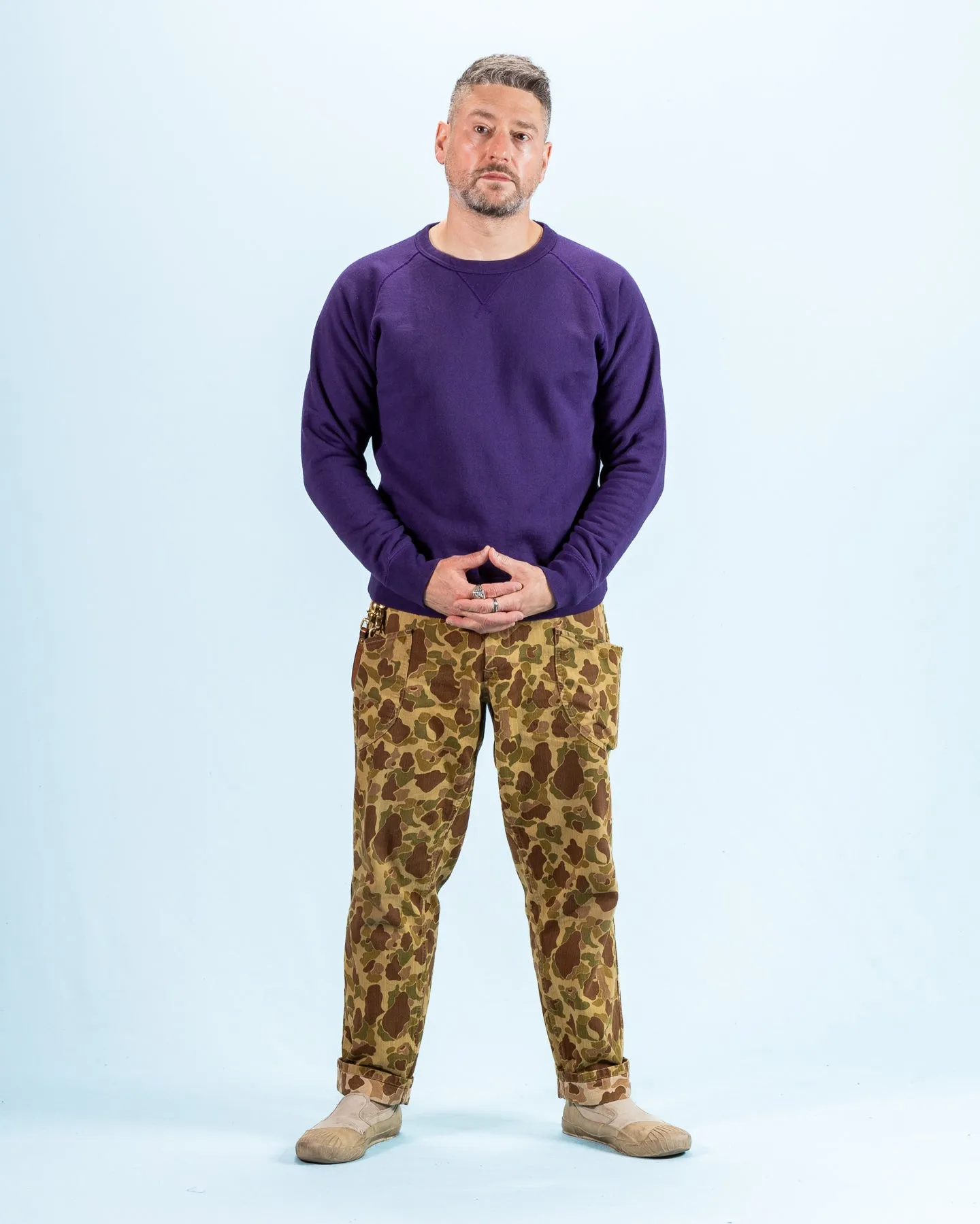 Super Looper French Terry Pullover Crewneck - Purple sold by Standard and Strange product image thumbnail 3