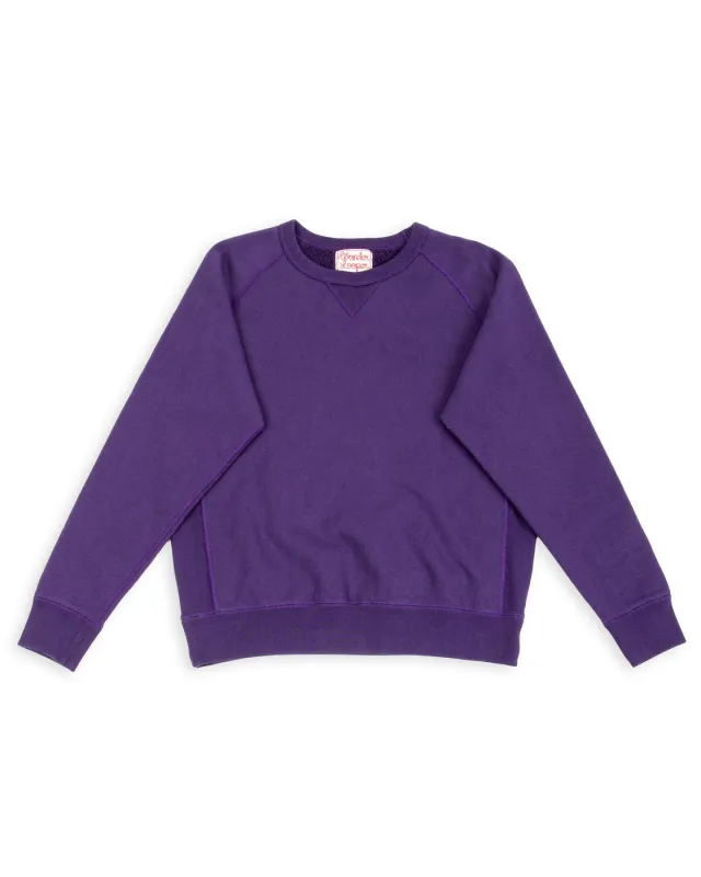 Super Looper French Terry Pullover Crewneck - Purple made by Wonder Looper