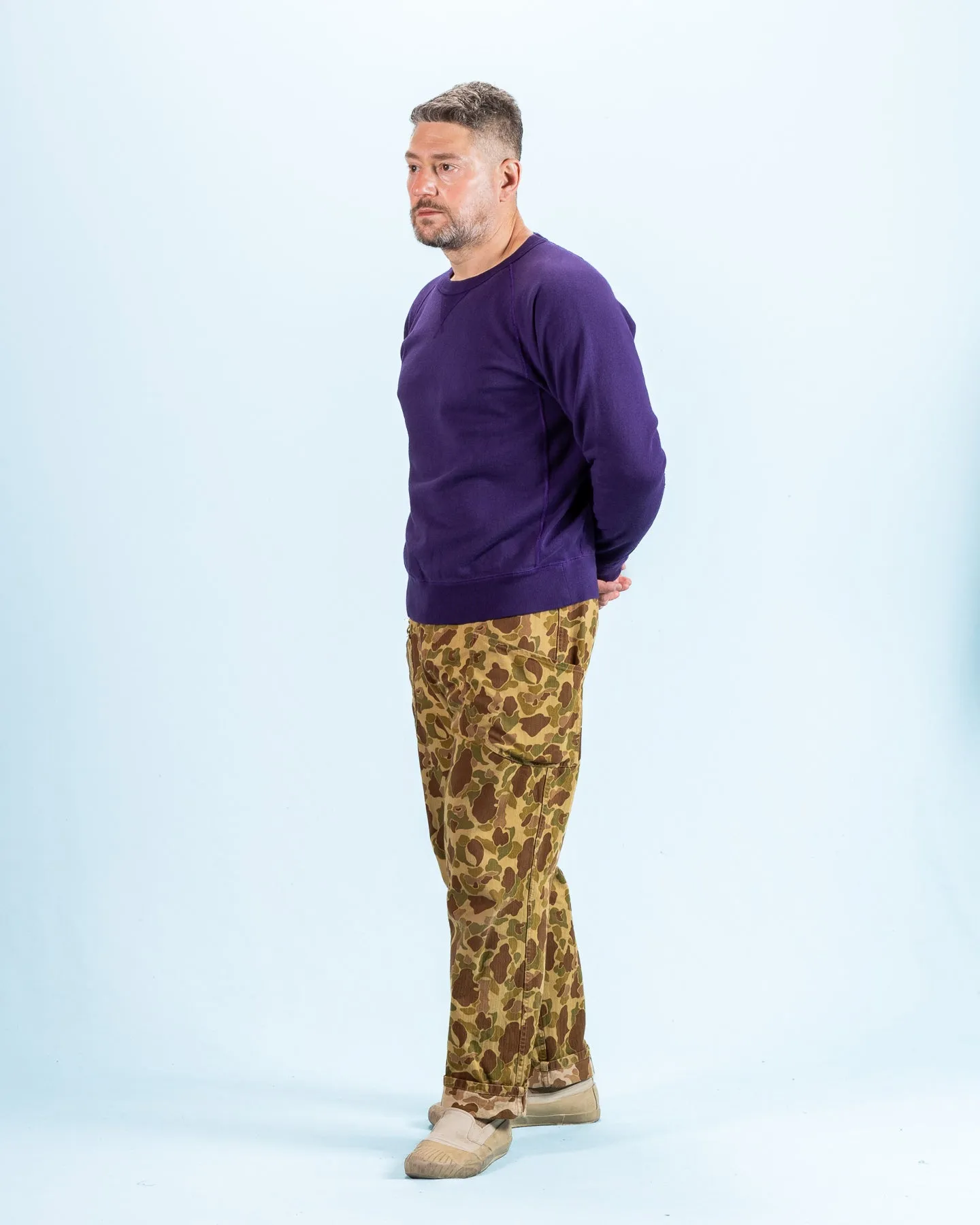 Super Looper French Terry Pullover Crewneck - Purple sold by Standard and Strange product image thumbnail 4