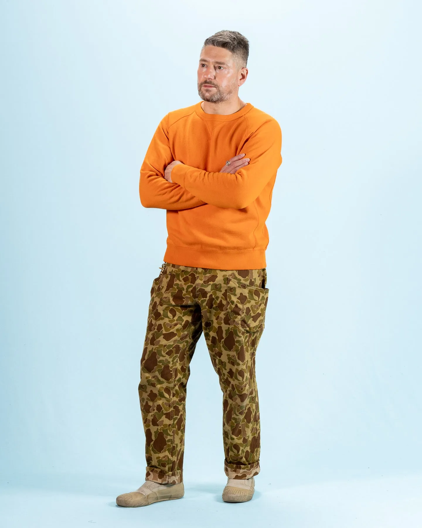 Super Looper French Terry Pullover Crewneck - Orange sold by Standard and Strange product image thumbnail 4