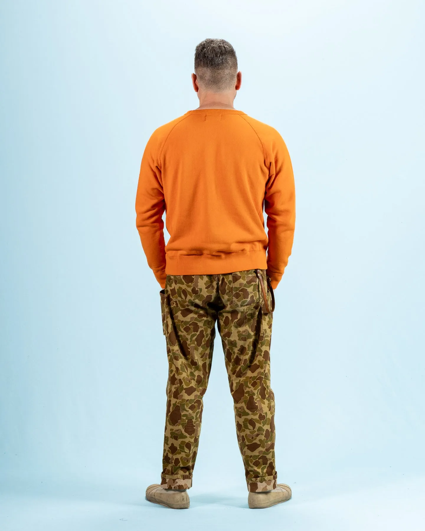 Super Looper French Terry Pullover Crewneck - Orange sold by Standard and Strange product image thumbnail 5