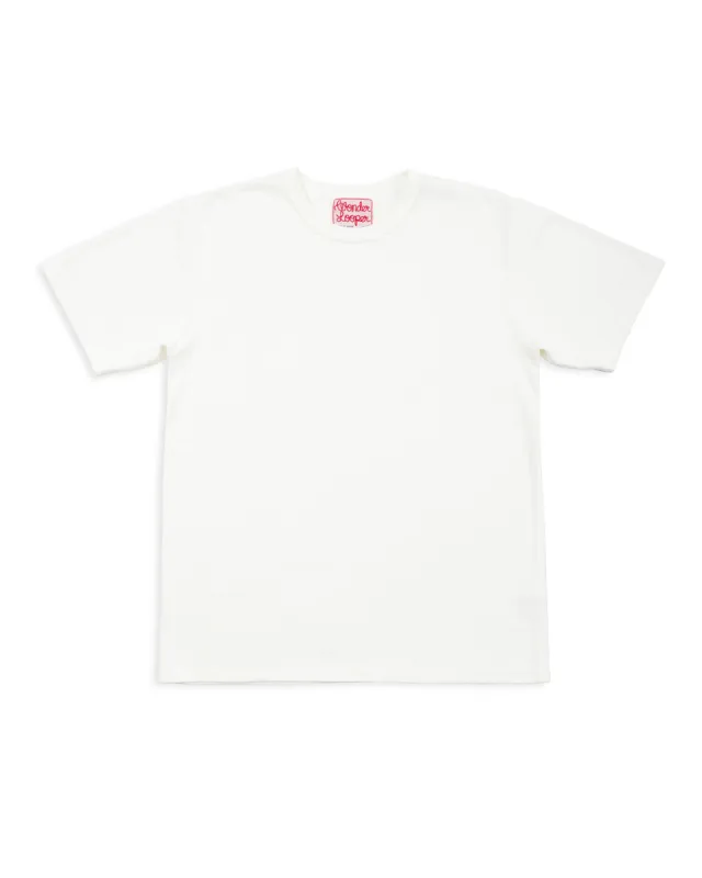 ELS Recycled Cotton Slub T-Shirt - White made by Wonder Looper