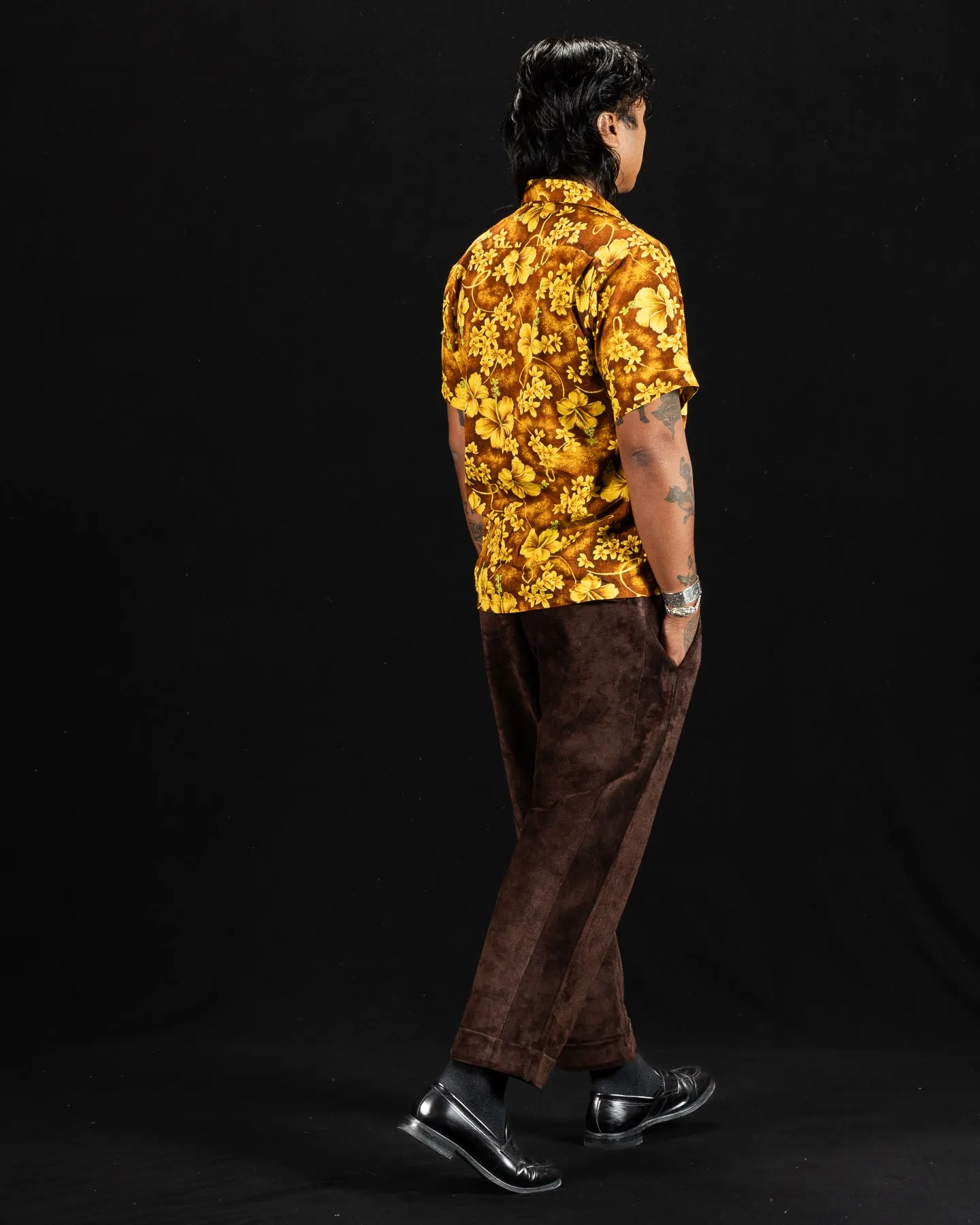 Wysman Pant - Brown British Calf Roughout sold by Standard and Strange product image thumbnail 5
