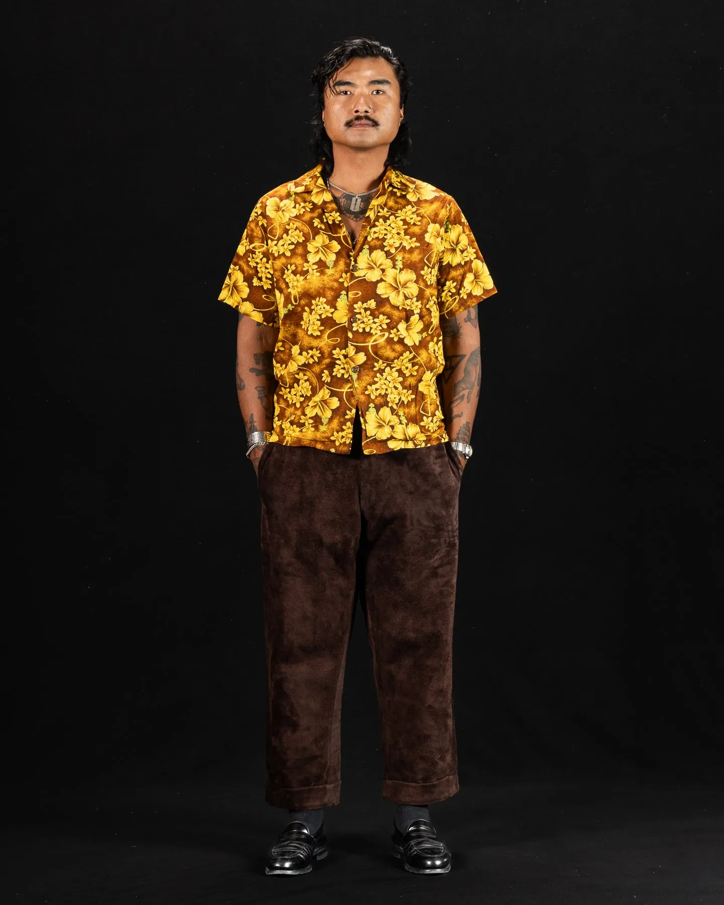 Wysman Pant - Brown British Calf Roughout sold by Standard and Strange product image thumbnail 3