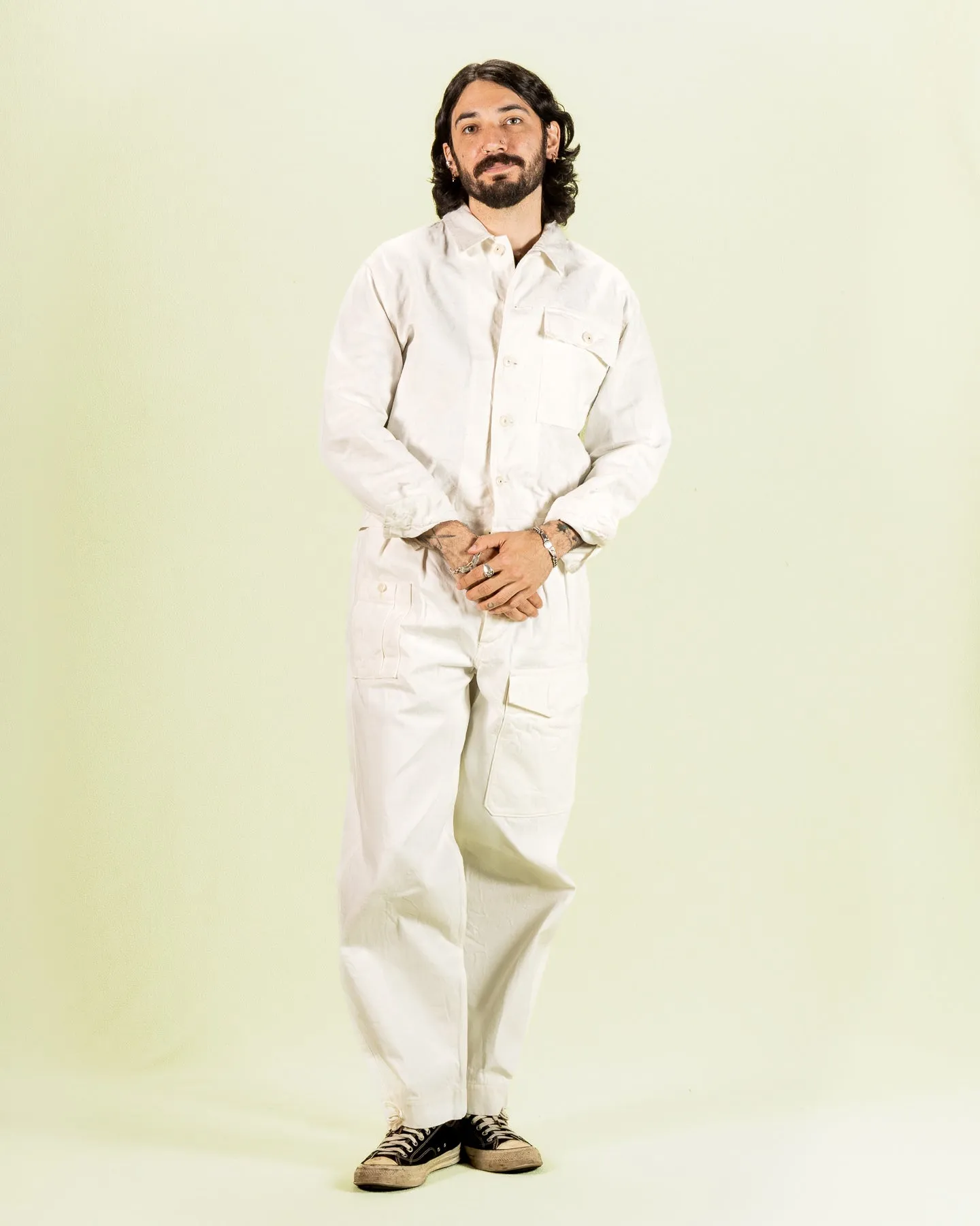 French Work Jacket - Off-White Hemp Canvas sold by Standard and Strange product image thumbnail 4