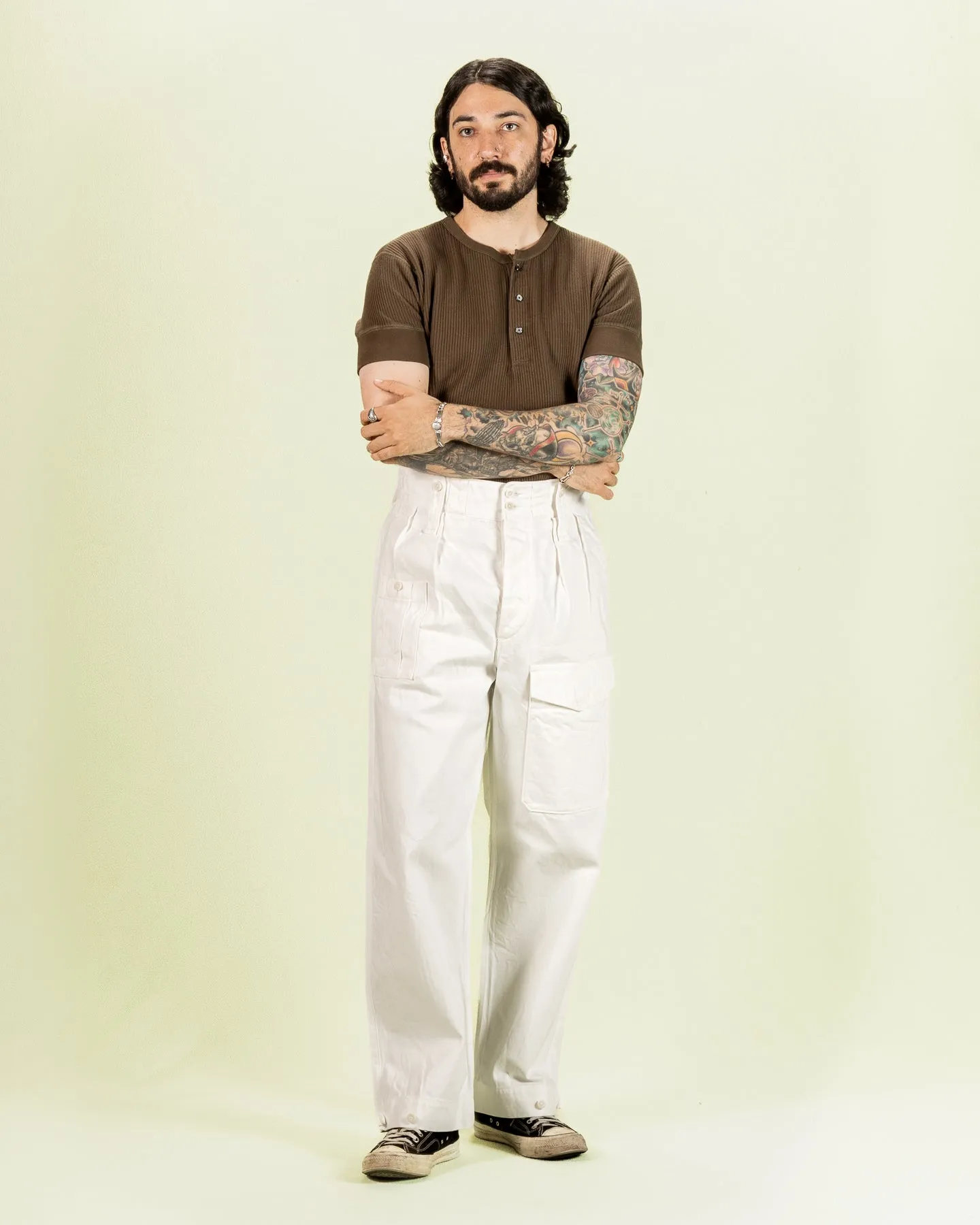 British Army Pant Loose Denim - Off-White sold by Standard and Strange product image thumbnail 3