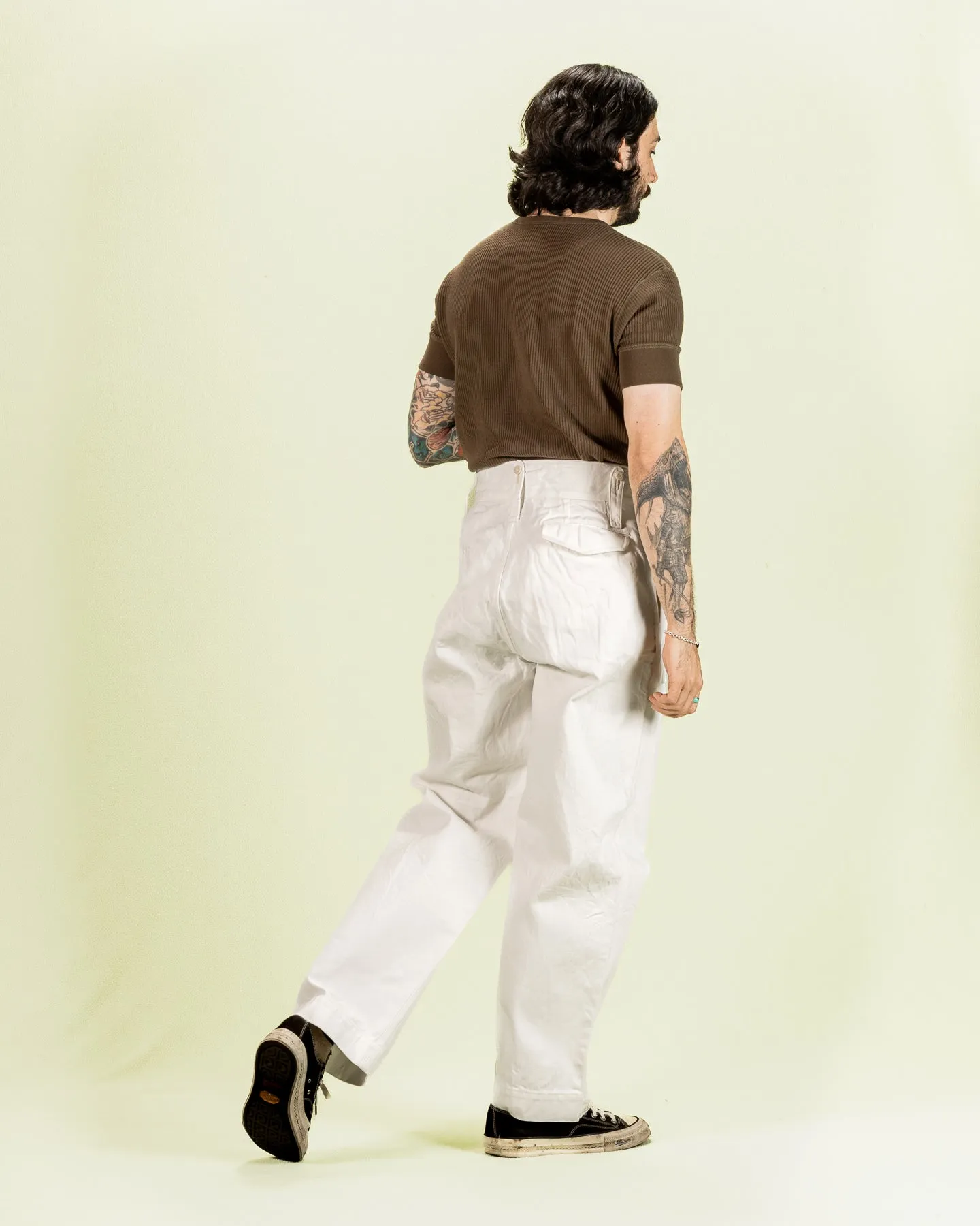 British Army Pant Loose Denim - Off-White sold by Standard and Strange product image thumbnail 5