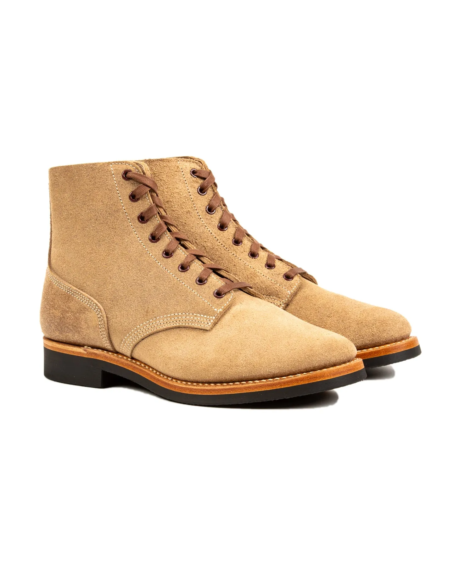 US Navy N-1 Field Shoes Boondockers - Natural CXL sold by Standard and Strange