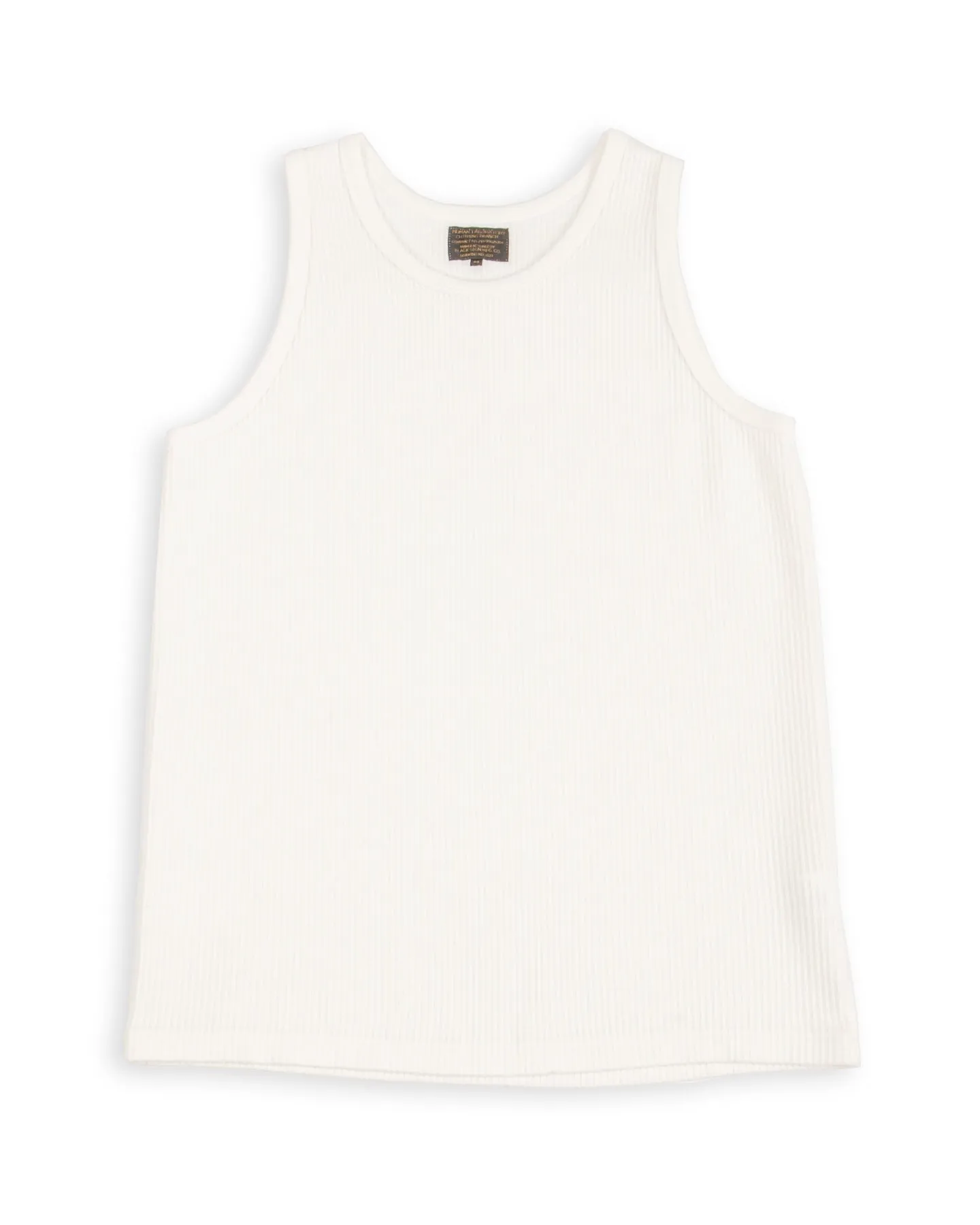 Railroad Knit No Sleeve Amish Underwear - Salt White sold by Standard and Strange