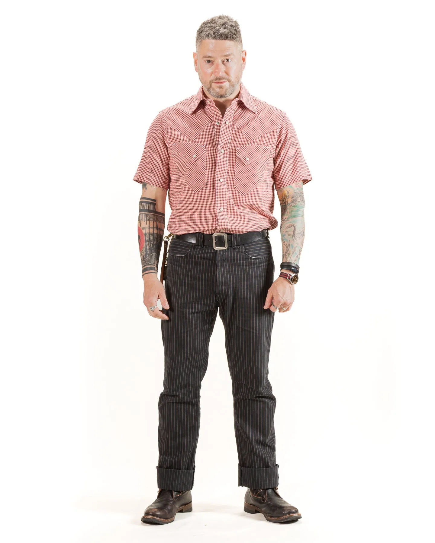 North Fork S/S Shirt - Red Gingham sold by Standard and Strange product image thumbnail 3