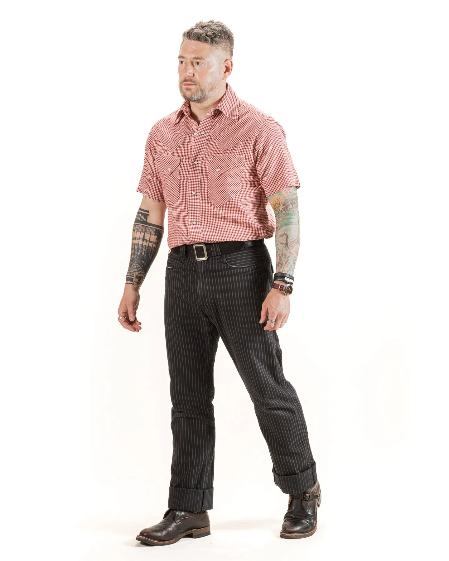 North Fork S/S Shirt - Red Gingham sold by Standard and Strange product image thumbnail 4