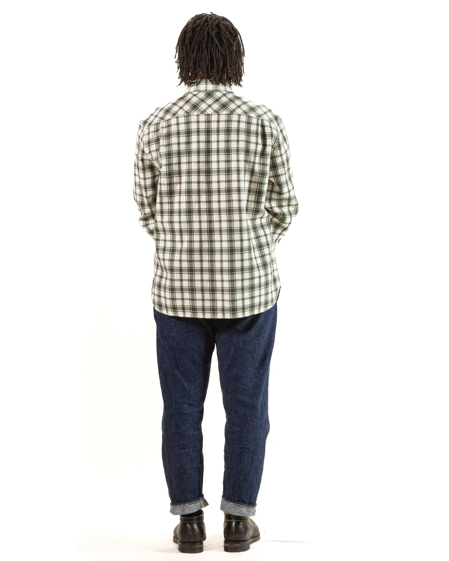 Benson Shirt - Cactus Green Plaid sold by Standard and Strange product image thumbnail 5