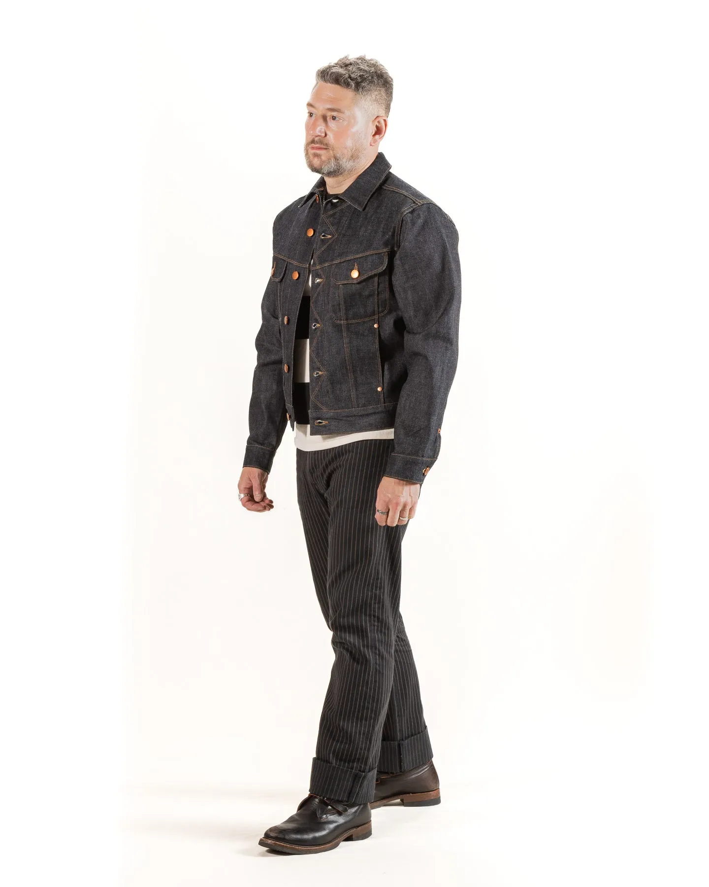 High Low Jacket - 14oz Broken Twill Denim sold by Standard and Strange product image thumbnail 5