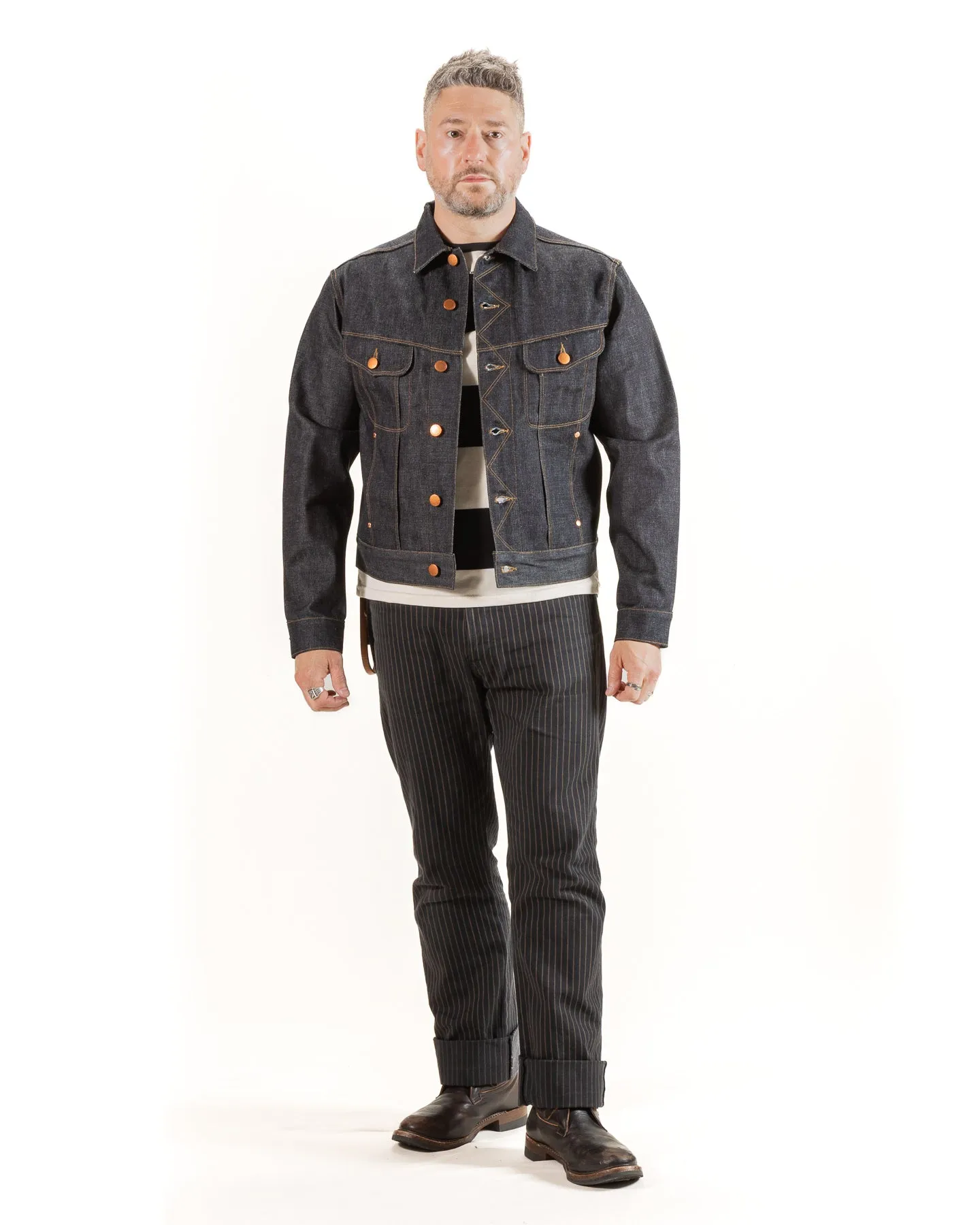 High Low Jacket - 14oz Broken Twill Denim sold by Standard and Strange product image thumbnail 4