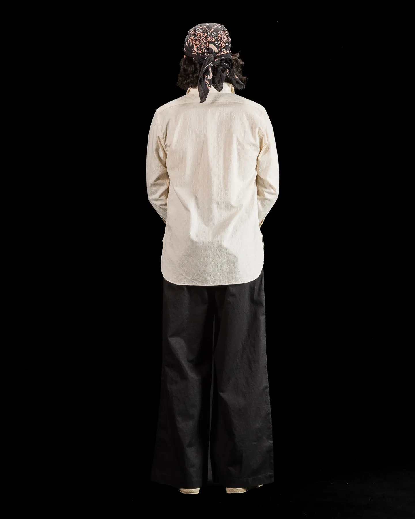 Fine Pattern Jacquard Open Pocket Work Shirt - Salt White sold by Standard and Strange product image thumbnail 5