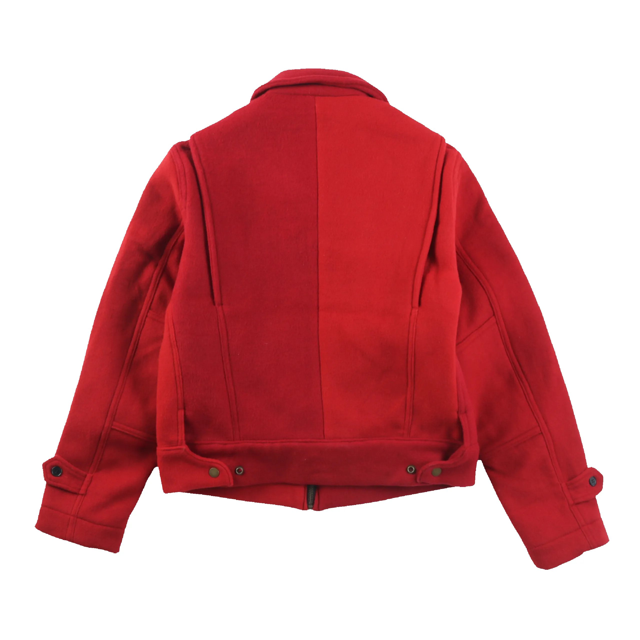 Wool Crew Jacket - Red sold by Patina product image thumbnail 4