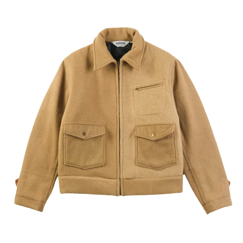 Wool Crew Jacket - Camel sold by Patina