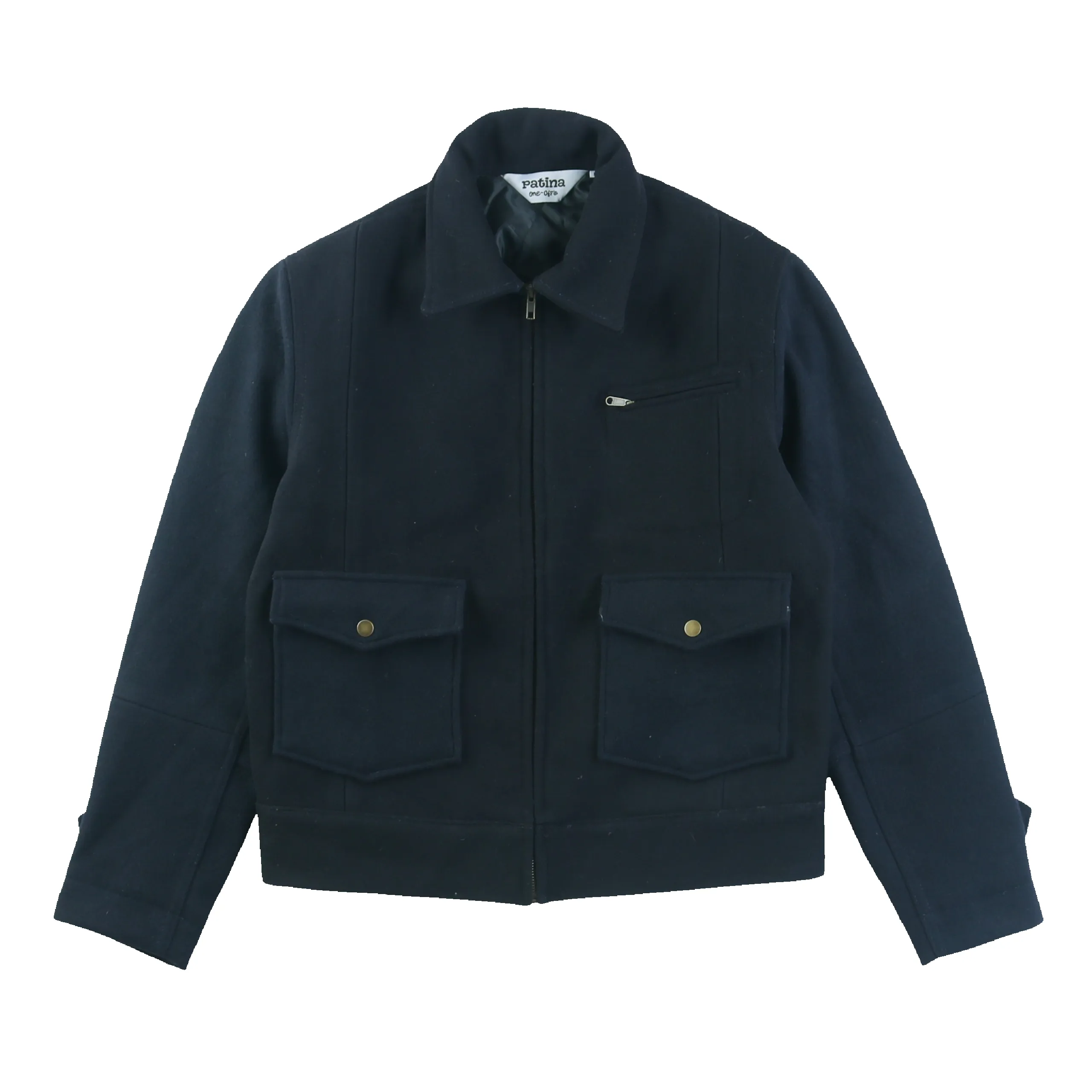 Wool Crew Jacket - Navy sold by Patina product image thumbnail 3