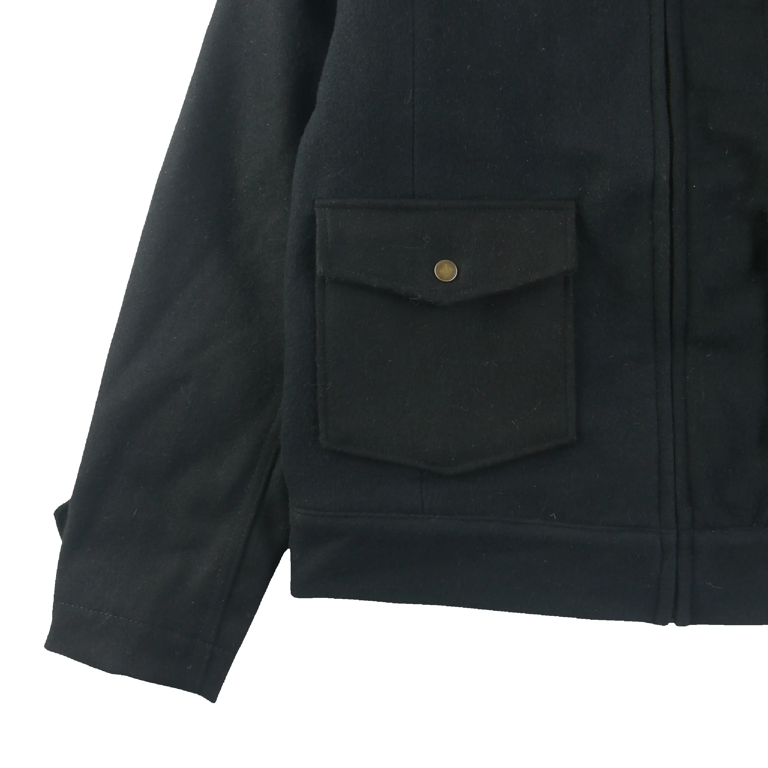 Wool Crew Jacket - Black sold by Patina product image thumbnail 5