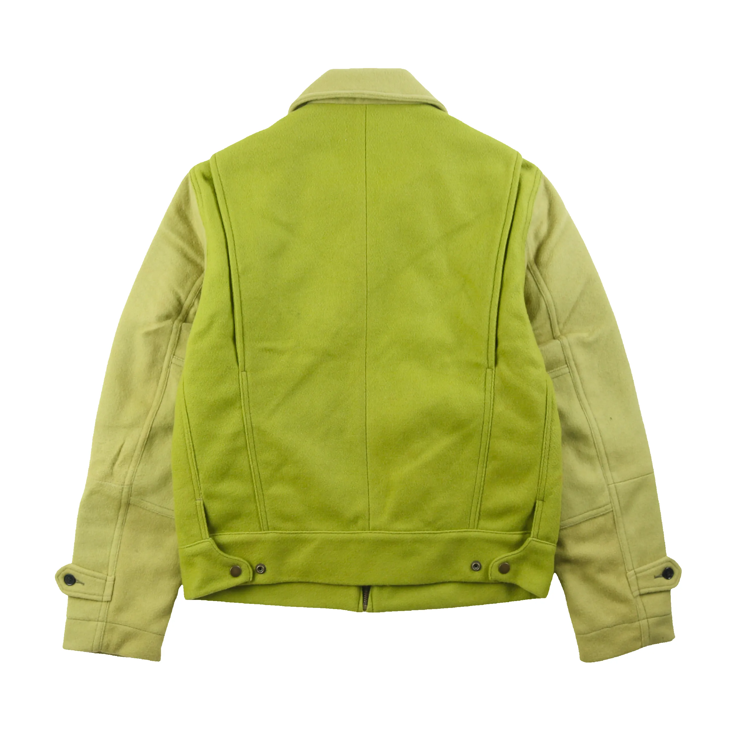 Wool Crew Jacket - Lime Green sold by Patina product image thumbnail 2