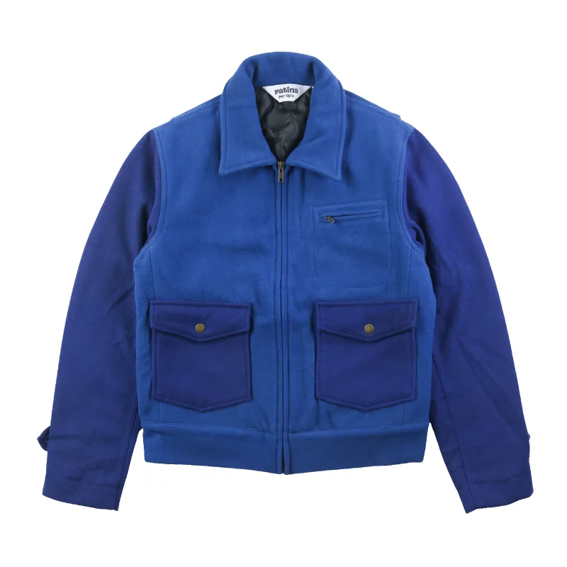 Wool Crew Jacket - Royal Blue sold by Patina